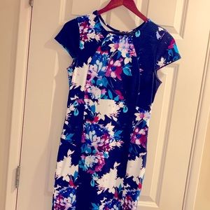 💜 Felicity & Coco Fitted Blue Flowered Dress 💙